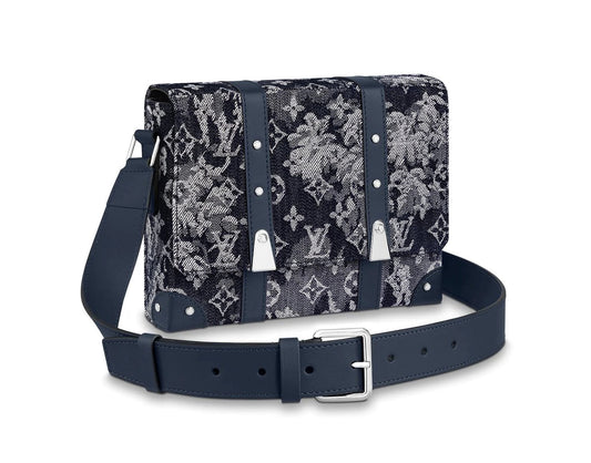 Louis Vuitton Sac messager – Toile Monogram Tapestry (bleu marine)